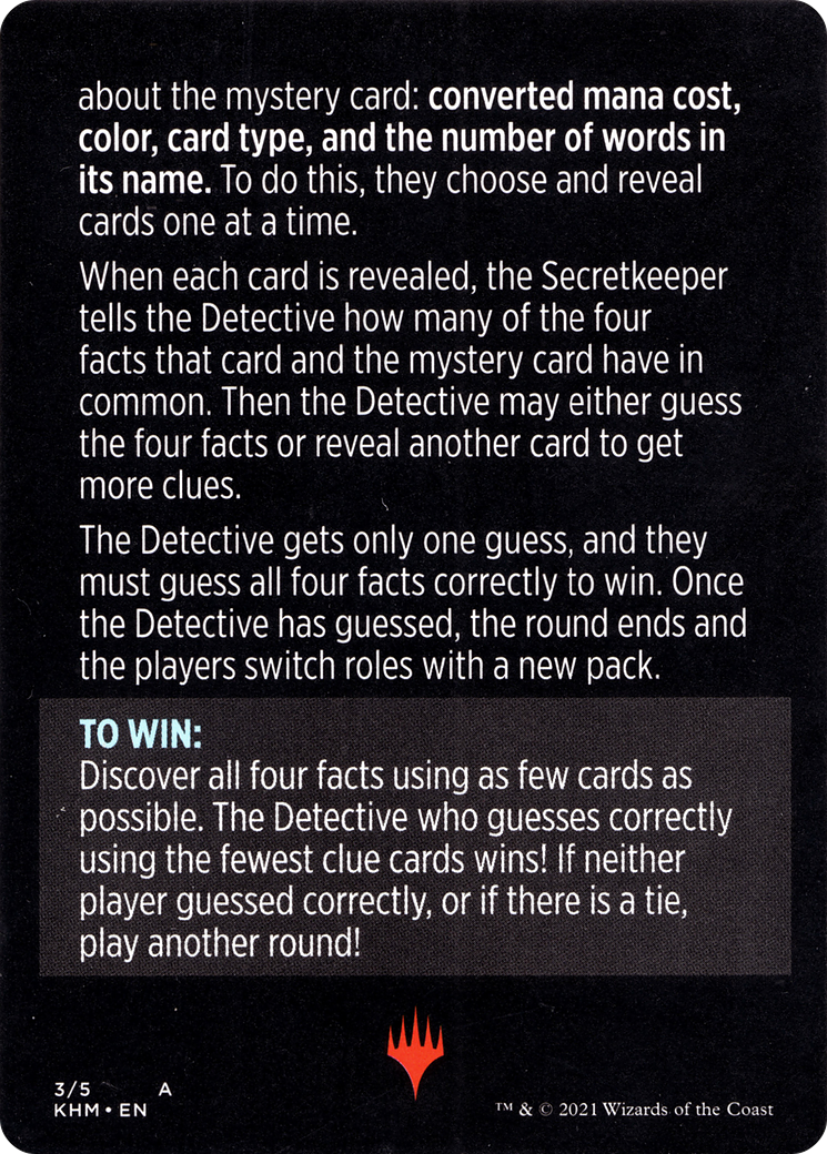 Booster Sleuth // Booster Sleuth (cont'd) (MKHM-003) - common