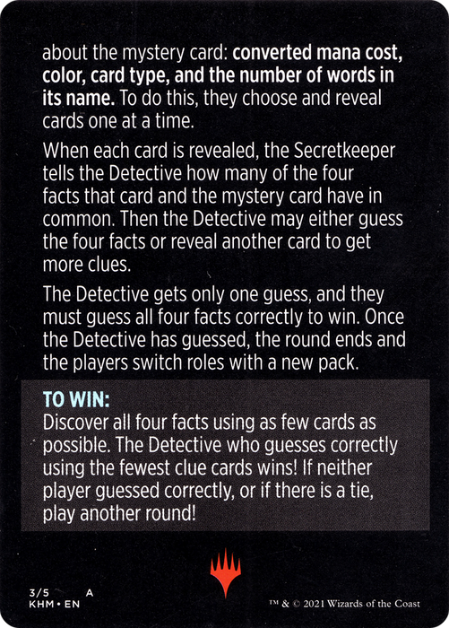 Booster Sleuth // Booster Sleuth (cont'd) (MKHM-003) - common