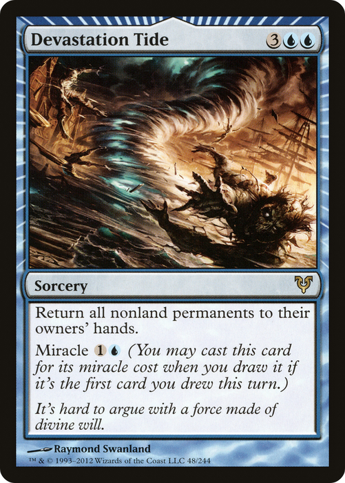 Devastation Tide (AVR-048) - rare: (miracle) - Foil