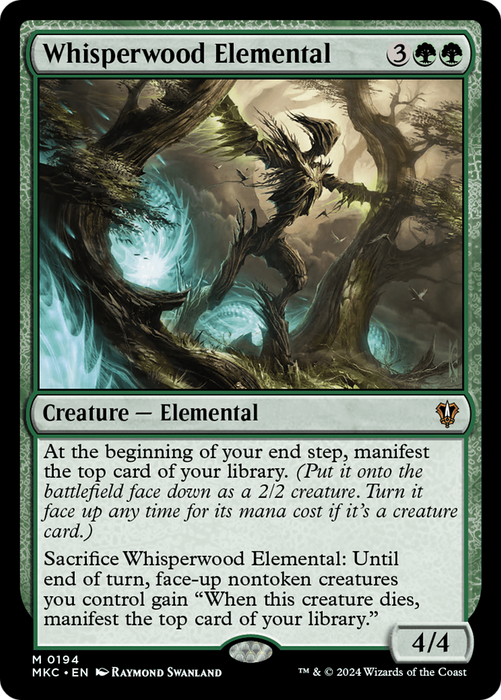 Whisperwood Elemental (MKC-194) - mythic