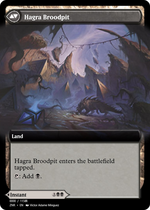 Hagra Mauling // Hagra Broodpit (PRM-83874) - rare