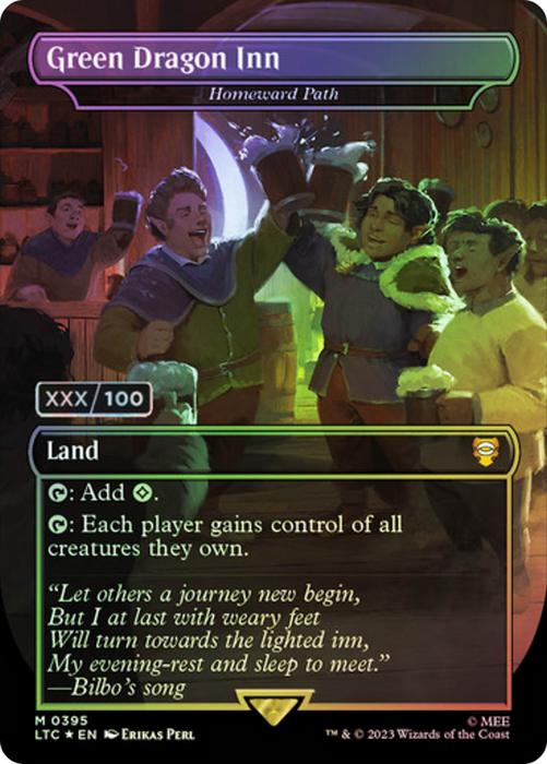 Homeward Path (LTC-395Z) - mythic / Green Dragon Inn (Borderless) - Foil