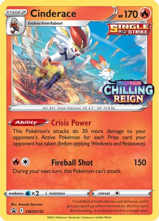 Cinderace (SWSH112) - SSSPC  - Promo - Holofoil