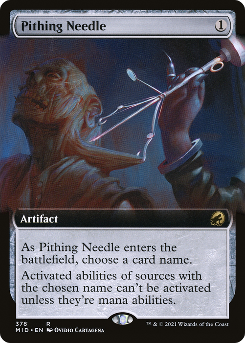 Pithing Needle (MID-378) - rare: (Extended Art) - Foil