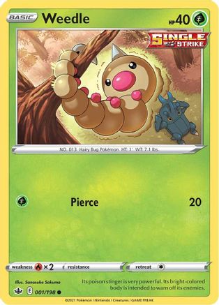 Weedle (001/198) - SCR  - Common