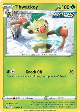 Thwackey (017/198) - SCR  - Uncommon - Reverse Holofoil