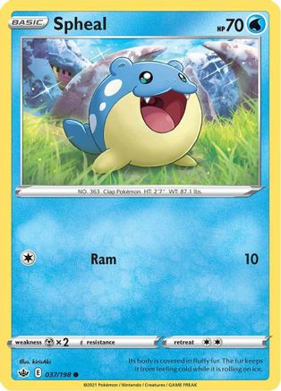 Spheal (037/198) - SCR  - Common - Reverse Holofoil