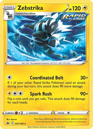 Zebstrika (051/198) - SCR  - Rare