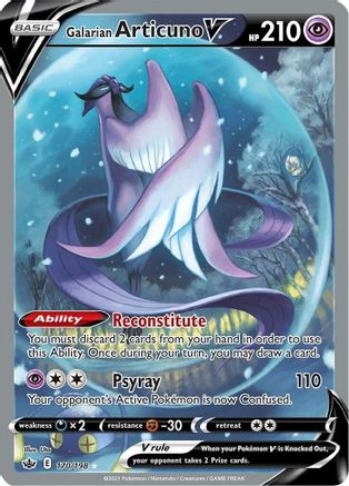 Galarian Articuno V (Alternate Full Art) (170/198) - SCR  - Ultra Rare - Holofoil