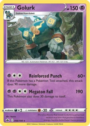 Golurk (066/198) - SCR  - Rare - Reverse Holofoil