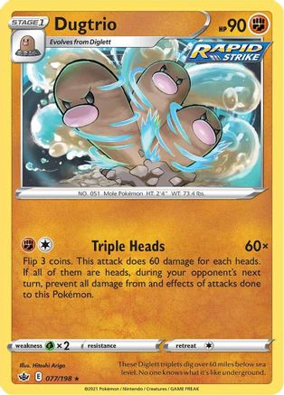 Dugtrio (077/198) - SCR  - Rare