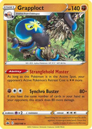 Grapploct (092/198) - SCR  - Holo Rare - Reverse Holofoil