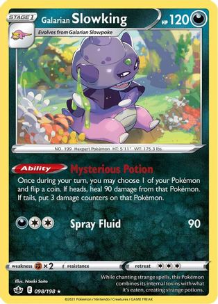 Galarian Slowking (098/198) - SCR  - Holo Rare - Holofoil