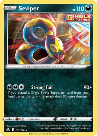 Seviper (102/198) - SCR  - Rare