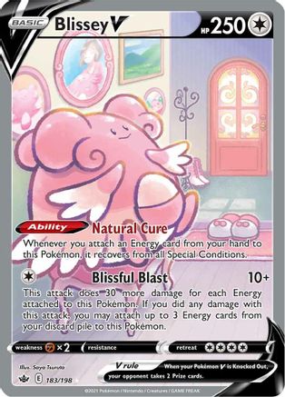 Blissey V (Alternate Full Art) (183/198) - SCR  - Ultra Rare - Holofoil