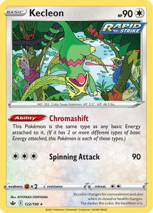 Kecleon (122/198) - SCR  - Rare - Reverse Holofoil