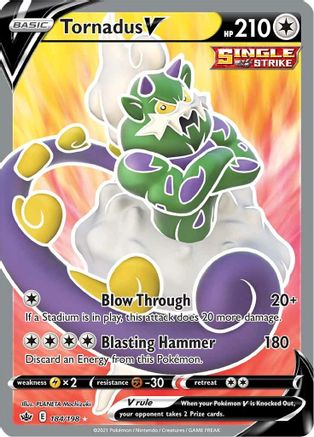 Tornadus V (Full Art) (184/198) - SCR  - Ultra Rare - Holofoil