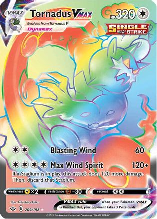 Tornadus VMAX (Secret) (209/198) - SCR  - Secret Rare - Holofoil