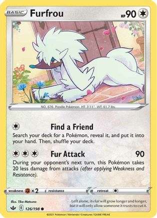 Furfrou (126/198) - SCR  - Common - Reverse Holofoil