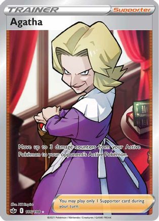 Agatha (Full Art) (186/198) - SCR  - Ultra Rare - Holofoil