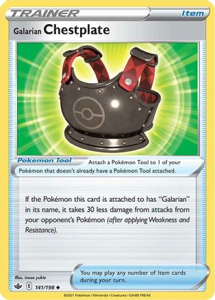 Galarian Chestplate (141/198) - SCR  - Uncommon