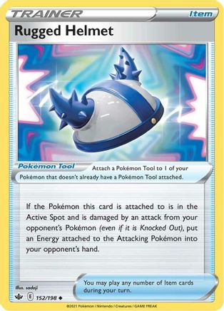 Rugged Helmet (152/198) - SCR  - Uncommon - Reverse Holofoil
