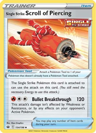 Single Strike Scroll of Piercing (154/198) - SCR  - Uncommon