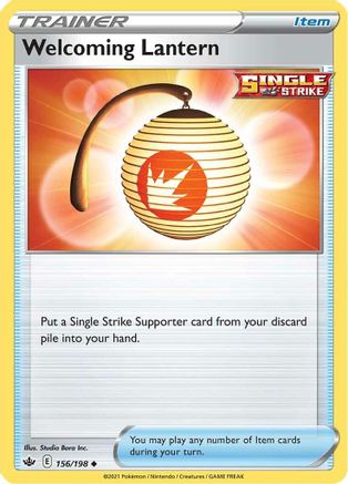 Welcoming Lantern (156/198) - SCR  - Uncommon - Reverse Holofoil