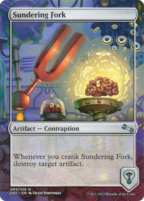 Sundering Fork (UST-204) - uncommon (Borderless) - Foil