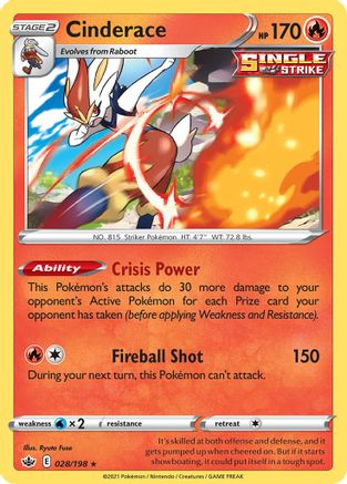Cinderace (028/198) - DE  - Rare