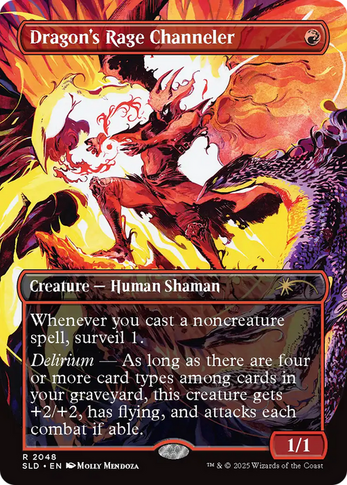 Dragon's Rage Channeler (2048) (Rainbow Foil) (SLD-2048) - rare - Foil