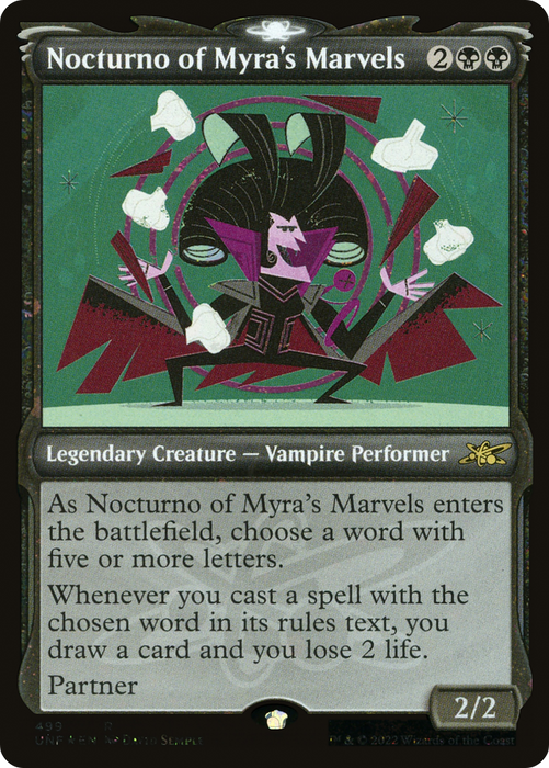 Nocturno of Myra's Marvels (UNF-499) - rare: (Showcase) - Foil