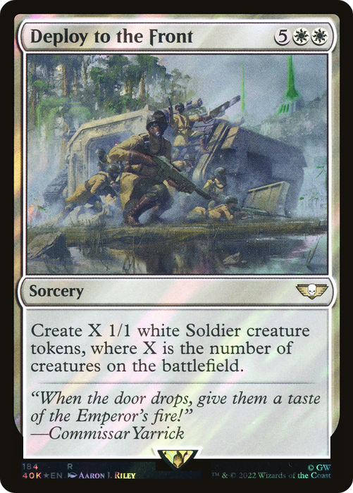 Deploy to the Front (40K-184★) - rare - Foil