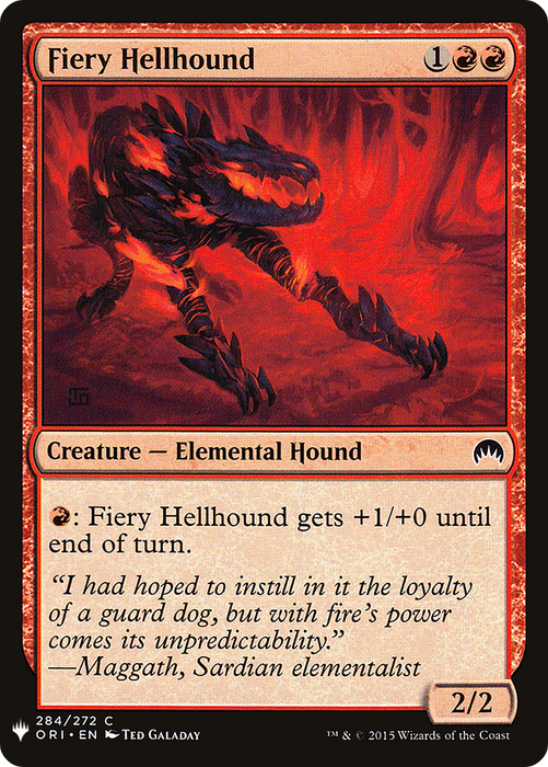 Fiery Hellhound (LIST-ORI-284) - common