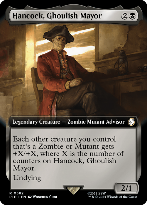 Hancock, Ghoulish Mayor (PIP-382) - rare: (Extended Art)