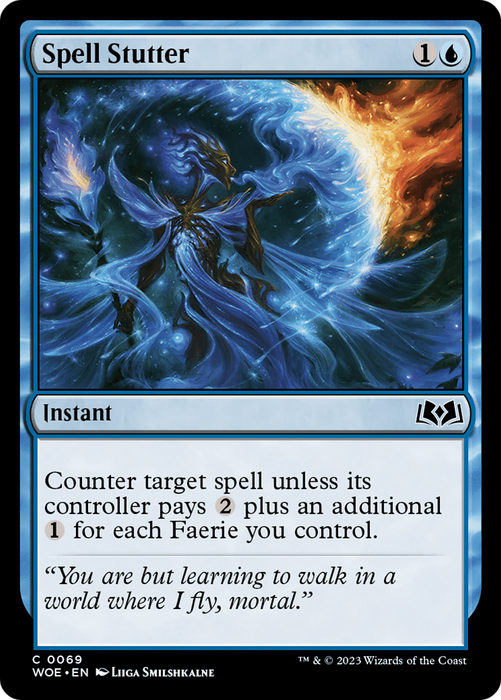 Spell Stutter (WOE-069) - common - Foil