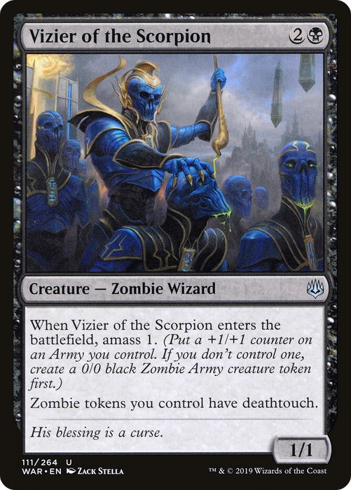 Vizier of the Scorpion (WAR-111) - uncommon - Foil
