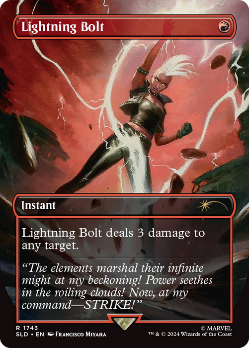 Lightning Bolt (SLD-1743) - rare (Borderless) - Foil