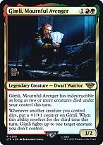 Gimli, Mournful Avenger (PRE-209S) - rare - Foil