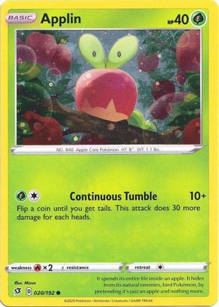 Applin (020/192) - BE  - Promo - Holofoil