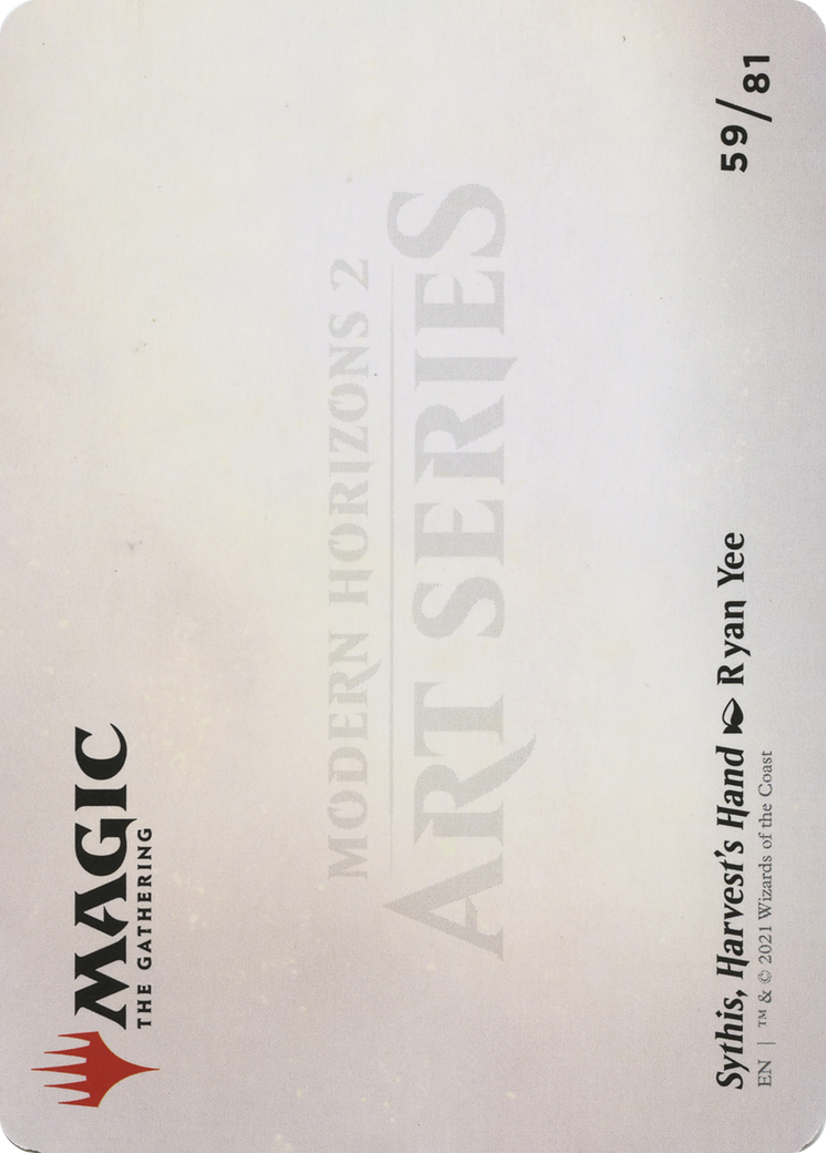 Sythis, Harvest's Hand // Sythis, Harvest's Hand (AMH2-059) - common (Borderless) - Foil