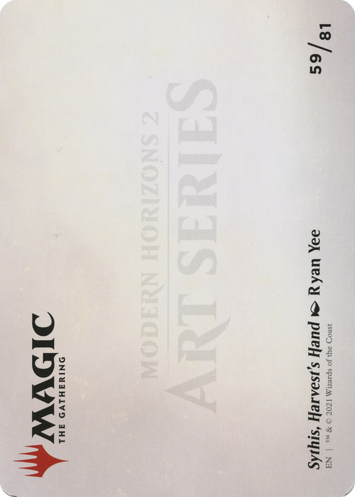 Sythis, Harvest's Hand // Sythis, Harvest's Hand (AMH2-059) - common (Borderless) - Foil