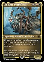 Sek'Kuar, Deathkeeper (CMM-591) - rare - Etched Foil