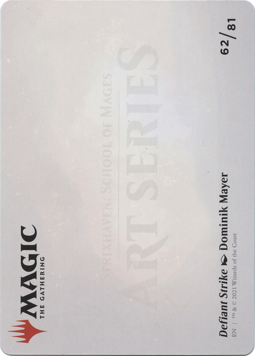 Defiant Strike // Defiant Strike (ASTX-062) - common (Borderless) - Foil