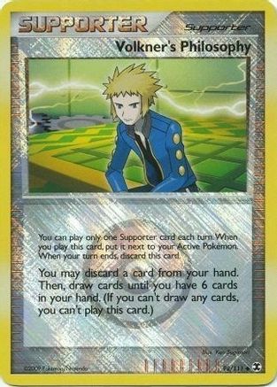 Volkner's Philosophy (098/111) - LCC  - Promo - Reverse Holofoil