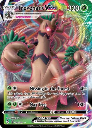 Trevenant VMAX (014/203) - SES  - Ultra Rare - Holofoil