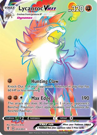 Lycanroc VMAX (Secret) (213/203) - SES  - Secret Rare - Holofoil