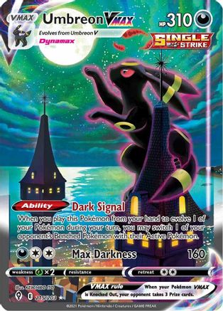 Umbreon VMAX (Alternate Art Secret) (215/203) - SES  - Secret Rare - Holofoil