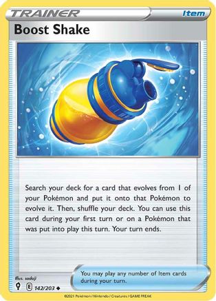 Boost Shake (142/203) - SES  - Uncommon - Reverse Holofoil