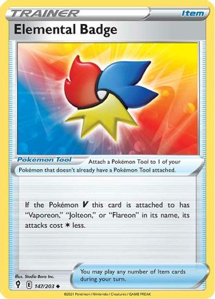Elemental Badge (147/203) - SES  - Uncommon - Reverse Holofoil